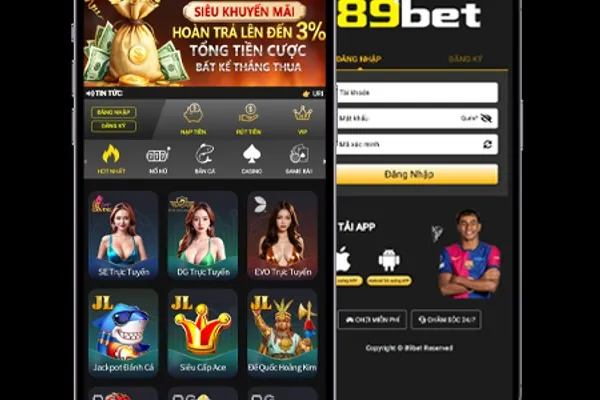 Giao diện di động thân thiện của xibet